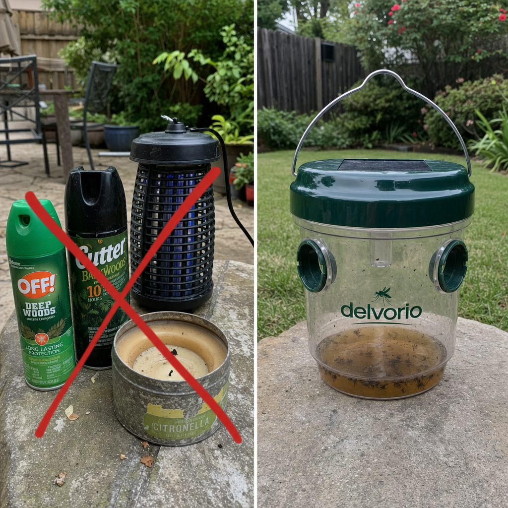 Why Sprays, Zappers, and Candles Never Solves Your Mosquito Problem